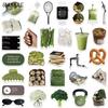 10 30 60Pcs Fresh Olive Green Ins Style Stickers Aesthetic Decals Toy Guitar Bicycle Laptop Luggage Car Graffiti Kids Sticker