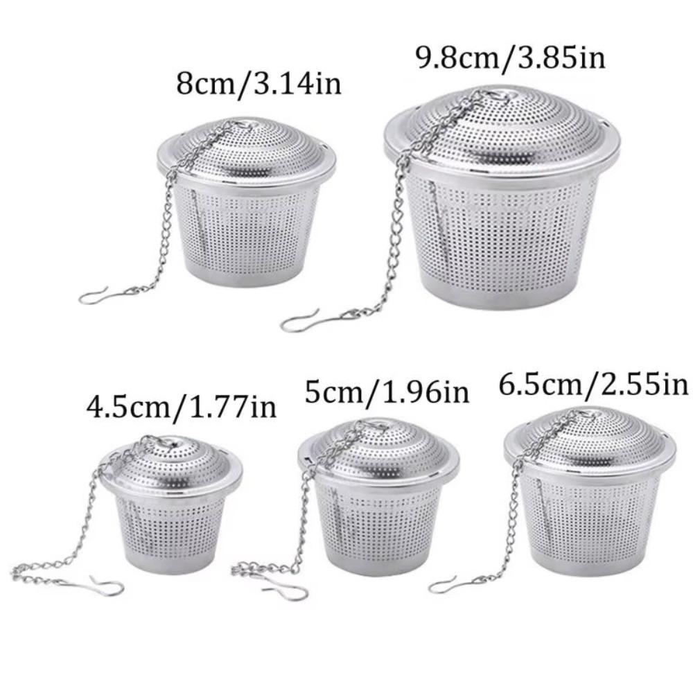 Stainless Steel Mesh Tea Infuser with Lid Coffee Filter Tea Infuser Filter Reusable Multi-functional Tea Strainer