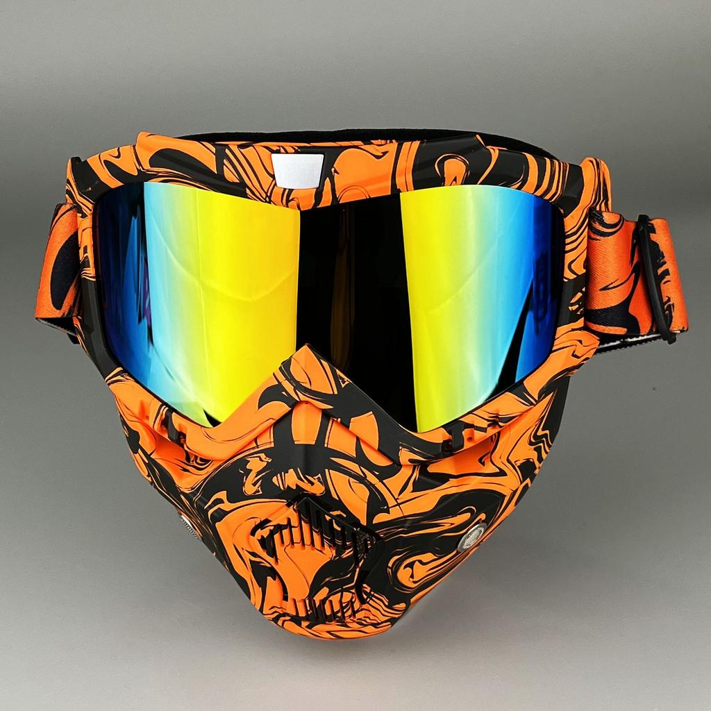 Moto Snow Goggles Mask UV400 Outdoor Riding Men's Windproof Sand Goggles Helmet Mask Mask