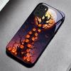 Halloween Pumpkin Black Glass Phone Case For Redmi Note 10 11 Pro+ 12 13 14 4G (Global) 14 Pro 5G (India) K60Ultra 13C 14C Cover