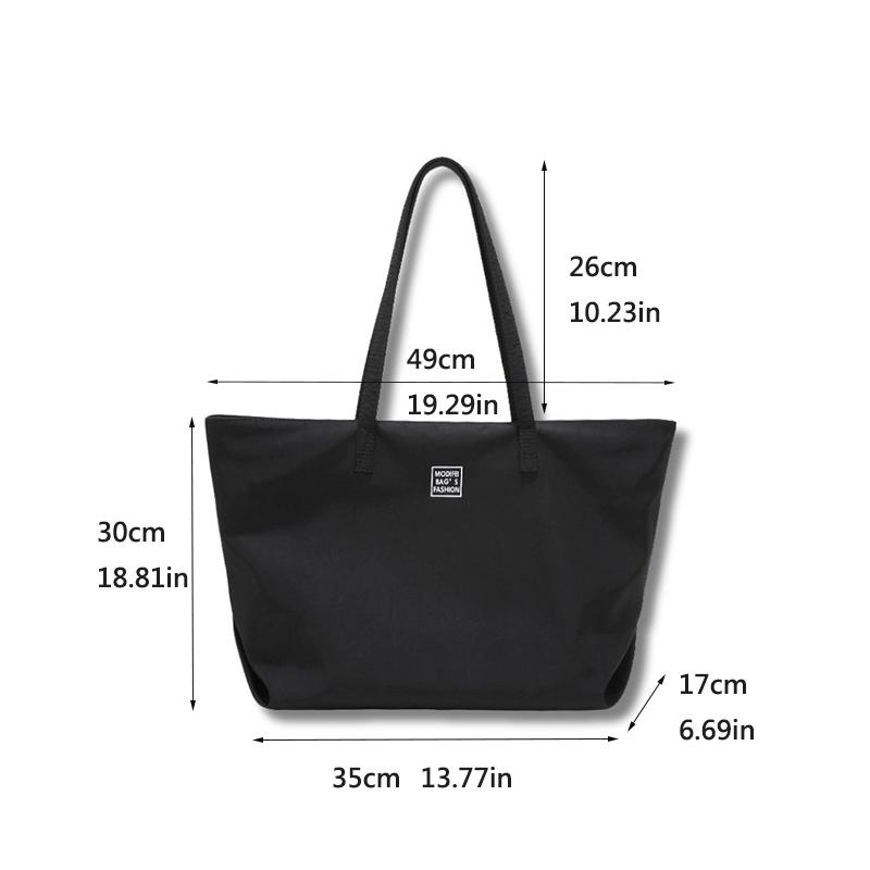 New Women'S Tote Bag | Large Capacity | Casual Canvas & Waterproof Nylon | Versatile Shoulder Bag For Class And Gym Commuter Bag