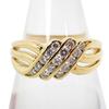 [Pre-owned] 18K Yellow Gold Diamond 0.37ct Ring Size 10 (j41-2)