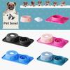 New Design Silicone Dog Slow Feeder Liquid Treats Bowl with Lick Ball Interactive Large Capacity Non-Slip Pet Feeding Bowl Mat