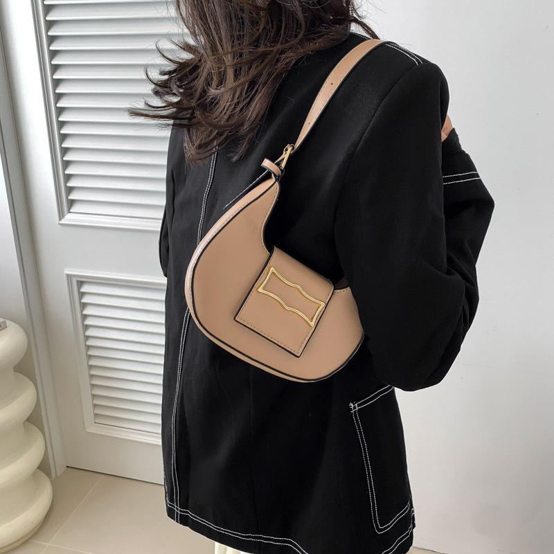 Сумки сумки женские новые модные универсальные сумки через подмышку полумесяца нишевые — фото 4