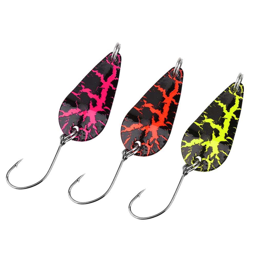 12 ks Slanovodní Kovová Tvrdá Návnada Flitry Lžíce Rybářský Háček Nářadí Příslušenství