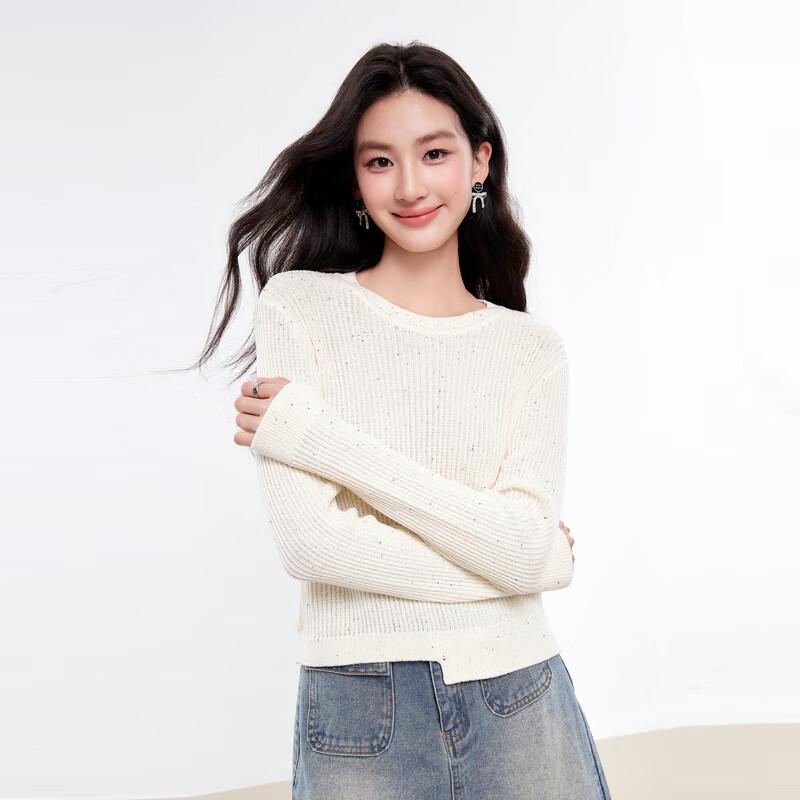 Women's 100% Cotton Round Neck Knit Top