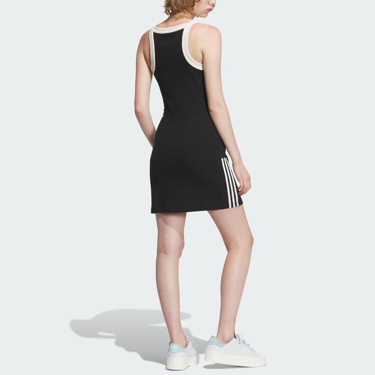 adidas Originals Exclusives Tank Dress Black White Women's IU4841