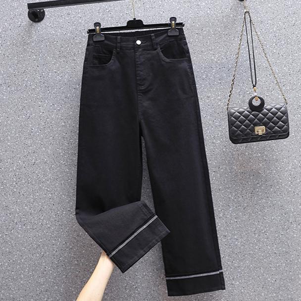 DIMANAF Women Cothing Cotton Long Pants Oversize Pants Elastic Waist Straight Vintage Casual Lady Loose Trousers Autumn Winter 2025