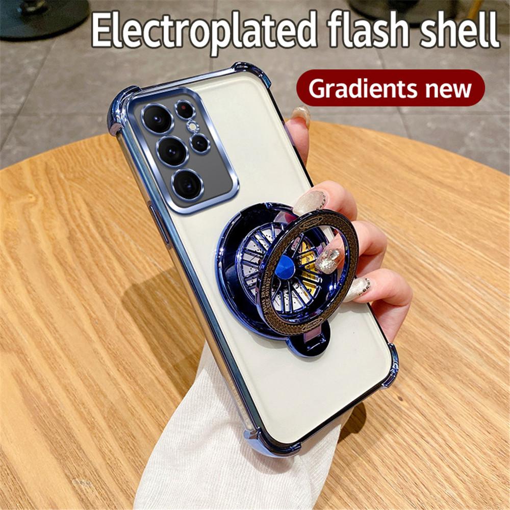 

Чехол-подставка с вращающимся гироскопом с блестящим покрытием для Samsung Galaxy S24 S23 S22 Plus S20FE S21FE Note 20 Ultra, противоударный Samsung Note 20Ultra