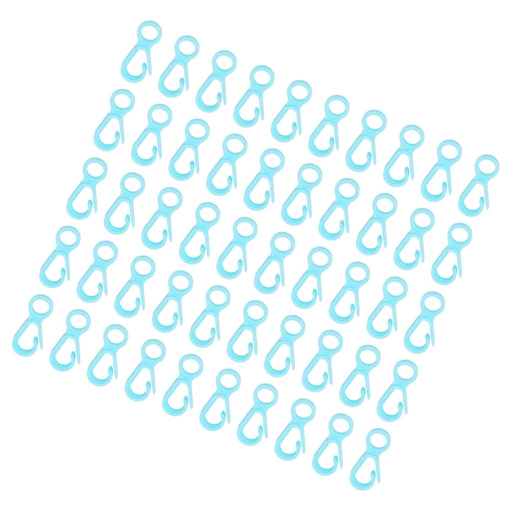 DIY Crafts Lobster Claw Clasps Lanyard Snap Hooks for Key Chain Ring Toy Chain AccessorySky Blue 50pcs