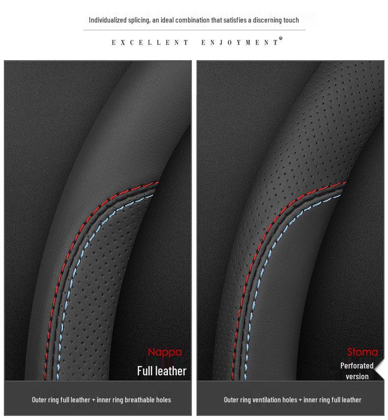 Ford Escape 2020-2024 Steering Wheel Cover, All-Season, No-Sew, Anti-Slip, Sweat-Absorbent