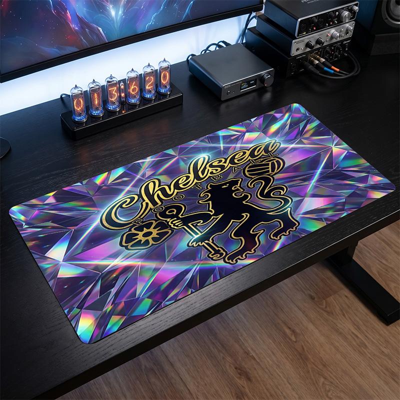 Chelsea FC Geprint Grote Muismat, Antislip Zacht Rubberen Gaming Bureau Mat voor Kantoor Laptop Computer Decoratie