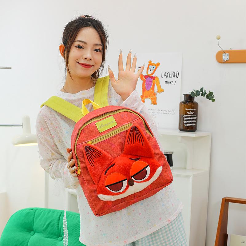 Zootopia Judy Hopps Nick Wilde Cute Backpack Cartoon Animal Large Capacity School Bag For Girls Students Daily Use Bags