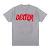 T-shirt Grafica Logo Schizzi di Sangue Dexter Serie TV Thriller Crime Classico Nera Unisex Uomo e Donna T-shirt
