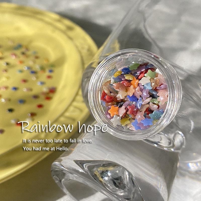 

Японские конфеты в милом стиле, глазурованные керамические наклейки для ногтей - DIY носимые аксессуары для нейл-арта Mixed Colors Round Dots 3mm (5g per box)