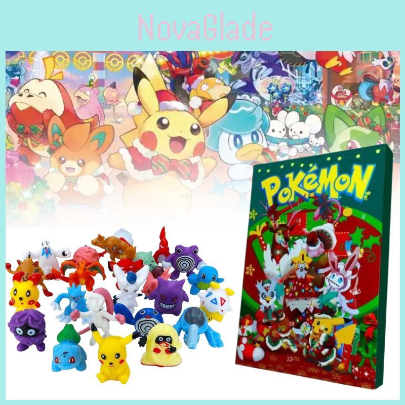 Pokemon Christmas Countdown Calendar With 24 Plastic Toys For Kids And Collectors