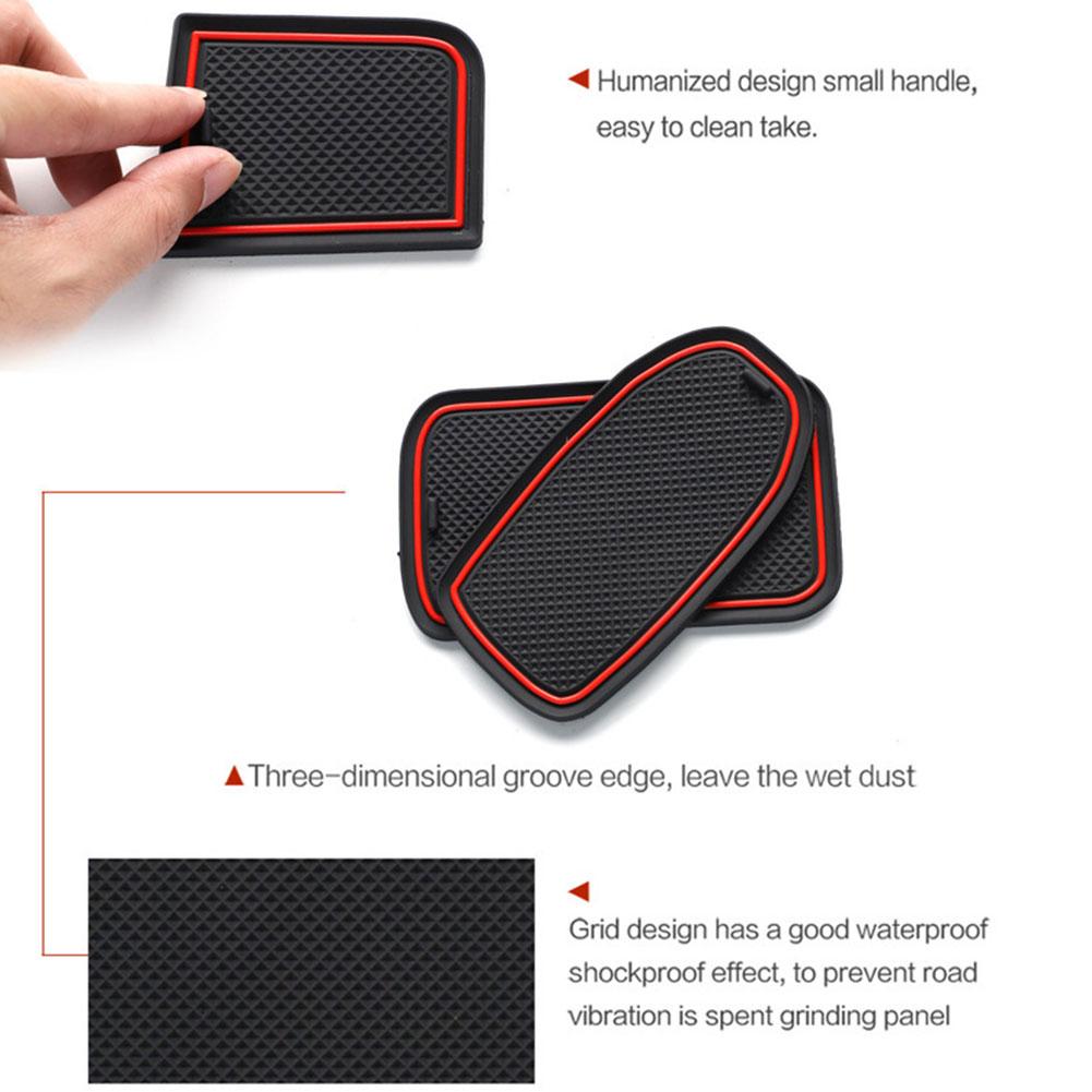 Per Honda WRV 2024 2024 Auto Gomma Antiscivolo Tappetino Sottobicchiere Set Tappetini per Fessure Portiera Auto Tappetino per Fessure Portiera Auto Antipolvere Accessori Interni Auto