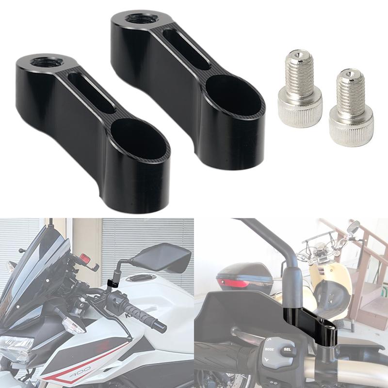 M10*1.25 Motorcycle 10mm Stem Side Mirror Mount Extender Adapters for Harley Honda Yamaha Suzuki Kawasaki Aprilia Ducati Triumph