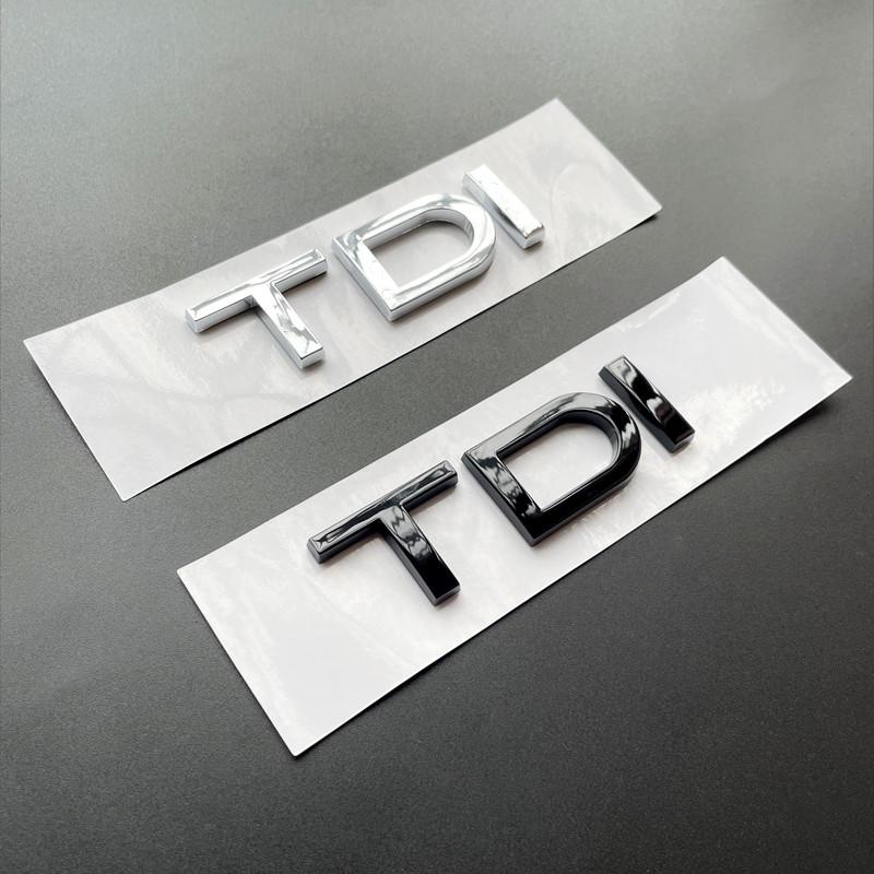 For Audi RS3 3D ABS Black Logo TDI Emblem Letters Car Trunk Badge For Audi A3 Sticker A1 A4 A5 A6 A7 A8 Q3 Q5 Q7 TDI Letters Accessories