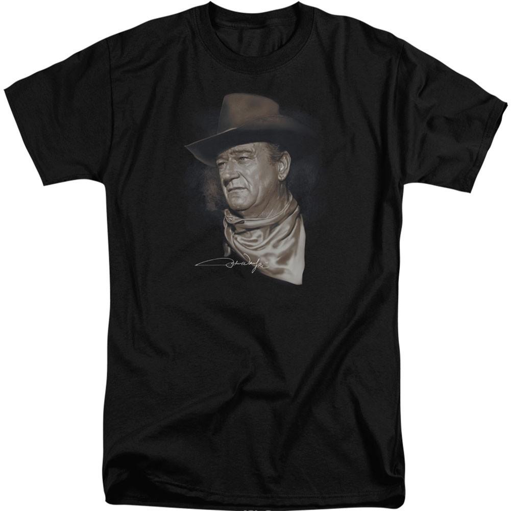 Men s John Wayne The Duke T-shirt Tall X-Large Black L