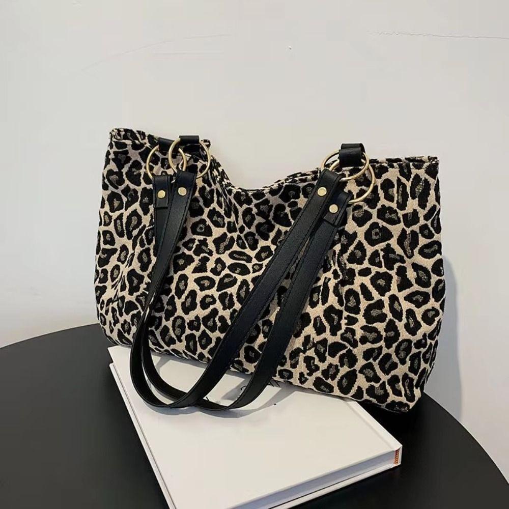 Street Style Single Shoulder Bag Y2k Women Handbags Fashion Leopard Tote Bag  Outdoor