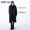 Jinyujie Women's Maillard Long Thickened Duck Down Puffer Jacket