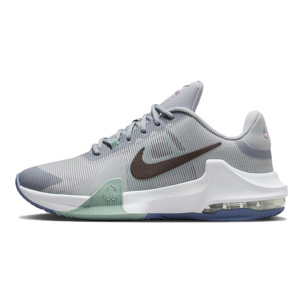 Nike Unisexové tenisky Air Max Impact 4 Wolf Grey Burgundy Crush Mineral Diffused-Blue DM1124-007