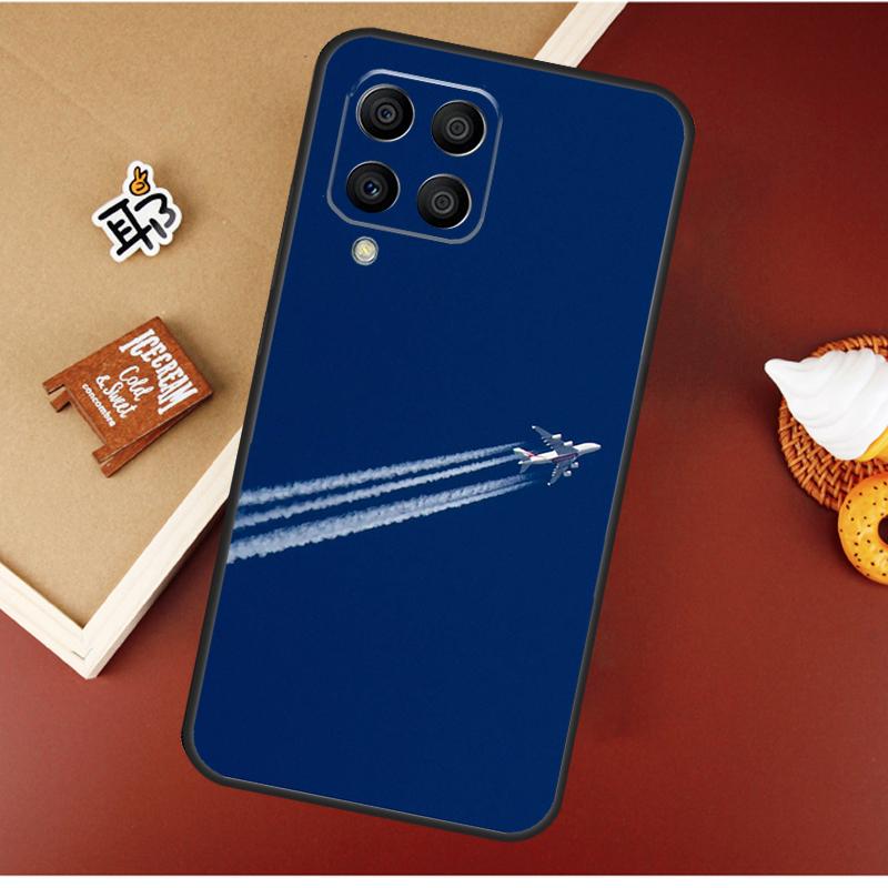 Airplane Plane Aircraft Case For Samsung Galaxy M55 M35 M15 M56 M36 M16 M06 M31 M13 M33 M53 M12 M32 M52 M14 M34 M54