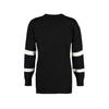 Schwarz gestreifter weicher Strickpullover Tctaw22ak0005