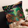 Colorful Mushroom Pillow Covers Cartoon Sofa Decorative Home Double-Sided Printing Short Plush Cute Cushion Cover