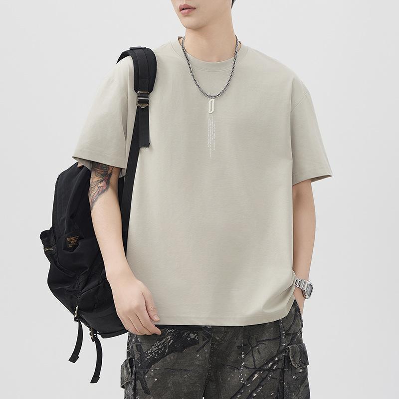 New Summer Foam Printed Short-sleeved T-shirt for Men's Loose Japanese Casual