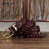 Women's Belt Genuine Leather Braided High Quality First Layer Cowhide Personality All-match Belt