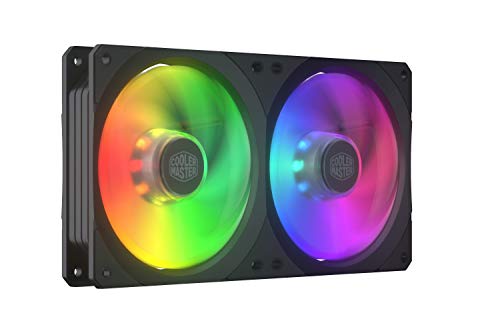 

Cooler Master MasterFan SF240R ARGB Case & Cooling Fans -Easy-to-Install Square-Frame Design with Hybrid Blades, Vibration Dampening Padding, and ARGB