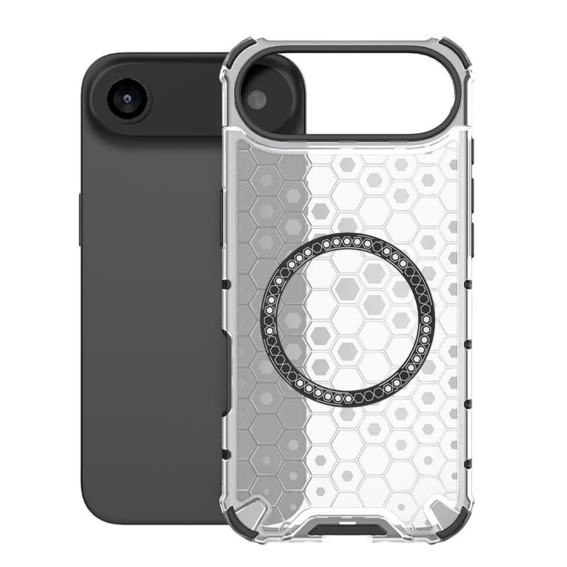 Verstärkte Anti-Drop Robuste Handyhülle für iPhone 17 Air 16 E 15 14 Plus 13 12 11 Pro Max Magnetische Ladefunktion Weiche Stoßfänger-Abdeckung