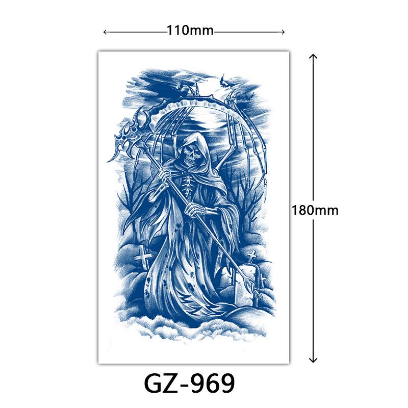 Juice Tattoo Stickers, Herbal Tattoo Stickers, Semi-Permanent English Letter Tattoo Stickers Tattoo