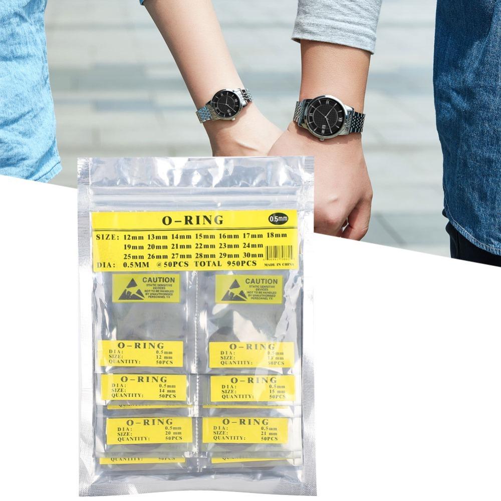 Waterproof Round Watch Gaskets Rubber Sealing 0.6mm Thickness O Ring Set 0.7mm Thickness 0.5mm Thickness Rubber Seal Washers