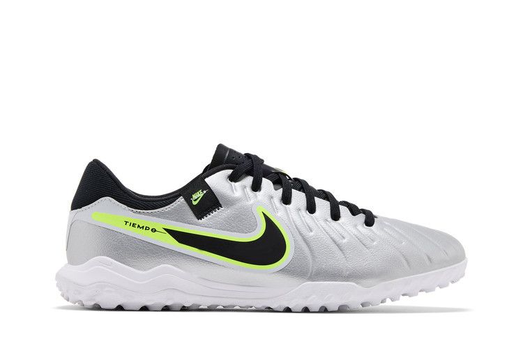 Men's Sneakers Nike Tiempo Legend 10 Academy TF Metallic Silver Volt Black Metallic Silver/Volt/Black
