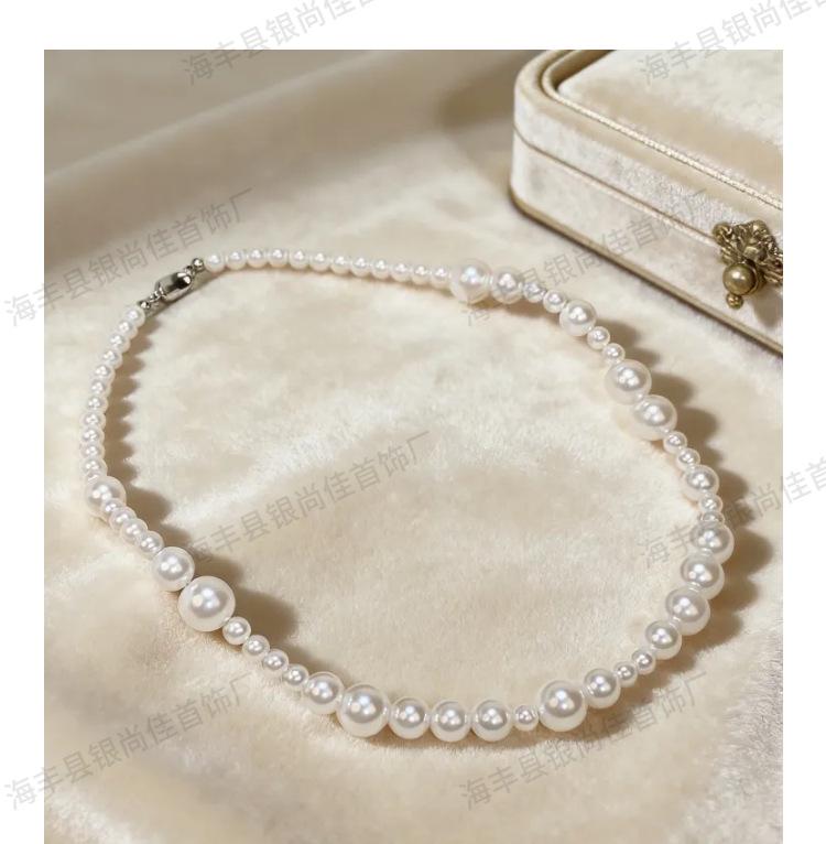 S925 Sterling Silver Bubble Pearl Clavicle Necklace - Elegant & Luxurious Fashion Statement
