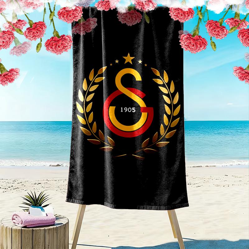 1pz Asciugamano da Spiaggia Galatasaray SK, Morbido Asciugamano da Spiaggia Adatto per Spiaggia, Nuoto, Campeggio all'Aperto e Viaggi
