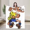 Mort & Phil Mortadelo Y Filemón Blankets  Travel Office Flannel Bedding Throws For Home Decor Warm Custom DIY Quality Bedspread