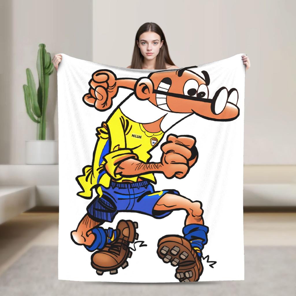 Blanket Decorative Mort & Phil Mortadelo y Filemón Throw Blanket  Flannel Bedspread For Home Decor Comfortable Sofa Bed Cover