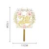 1Pcs Acrylic Feliz Dia Mama Spanish Language Cake Topper For Mothers Day Flower Party Scene Dessert Adornment