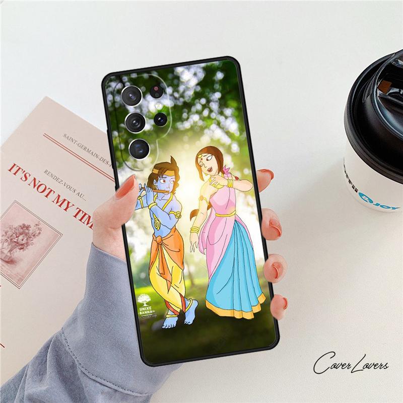 Lord Krishna Radha phone case For Samsung Galaxy S24 S25 S23 S22 Ultra Note 10 20 Plus S20 S21 FE Cover