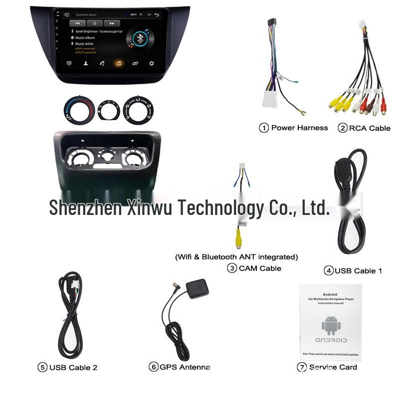 Bluetooth WIFI GPS Navigation for 2006-2010 Mitsubishi Lancer IX - Overseas Android Version