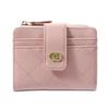 2024 Spring Women's High-End Zipper Coin Purse: Short Solid Color Wallet & Card Holder