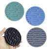 6Pcs Silicone Drink Coasters Round Nonslip Table Decors Coasters Silicone Texture Suitable for Kitchen Everyday Use