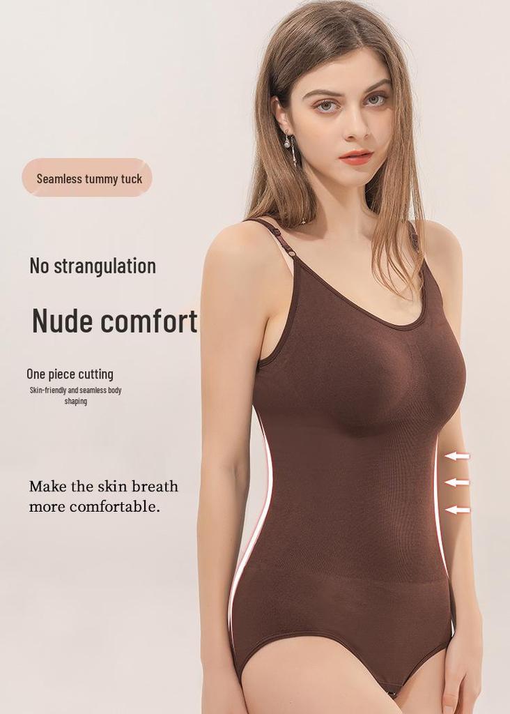 Plus Size Seamless Shaper Bodysuit: Butt Lift, Tummy Control, Hook & Eye Crotch, Strappy Triangle Design