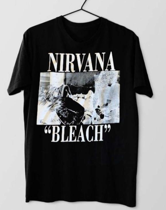 Nirvana Bleach T-Shirt Rock Band Size S-5XL Unisex T-Shirt L