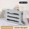 Automatic Rolling Multi-Layer Egg Storage Box for Fridge and Countertop