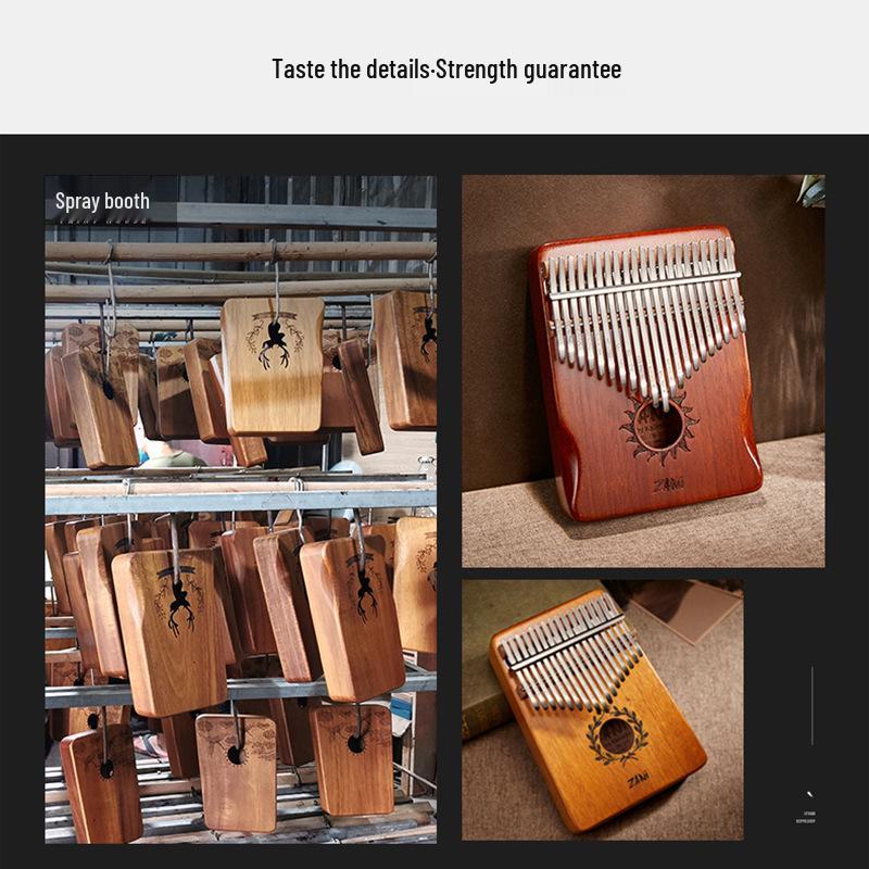 Crystal Kalimba: 8-Note Mini Thumb Piano - Small Musical Instrument Available